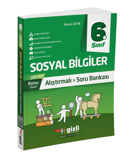 resm 6. SINIF SOSYAL BİLGİLER ALIŞTIRMALI SORU BANKASI