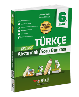 Resim 6. SINIF TÜRKÇE ALIŞTIRMALI SORU BANKASI