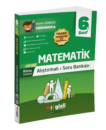 Resim 6. SINIF MATEMATİK ALIŞTIRMALI SORU BANKASI