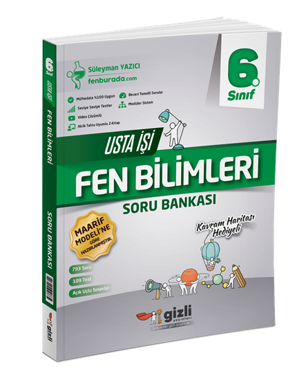 resm 6. SINIF FEN BİLİMLERİ USTA İŞİ SORU BANKASI+KAVRA